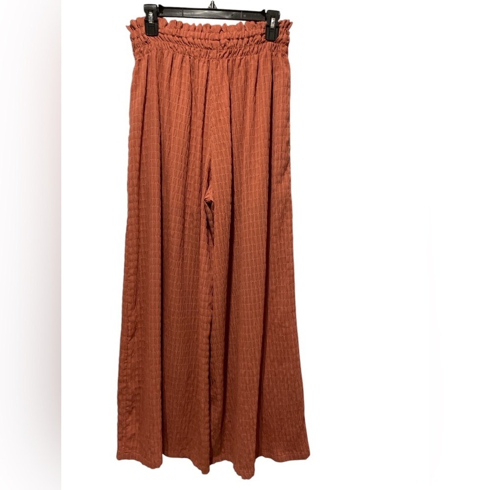 Wayf Terracotta Wide Leg Pants